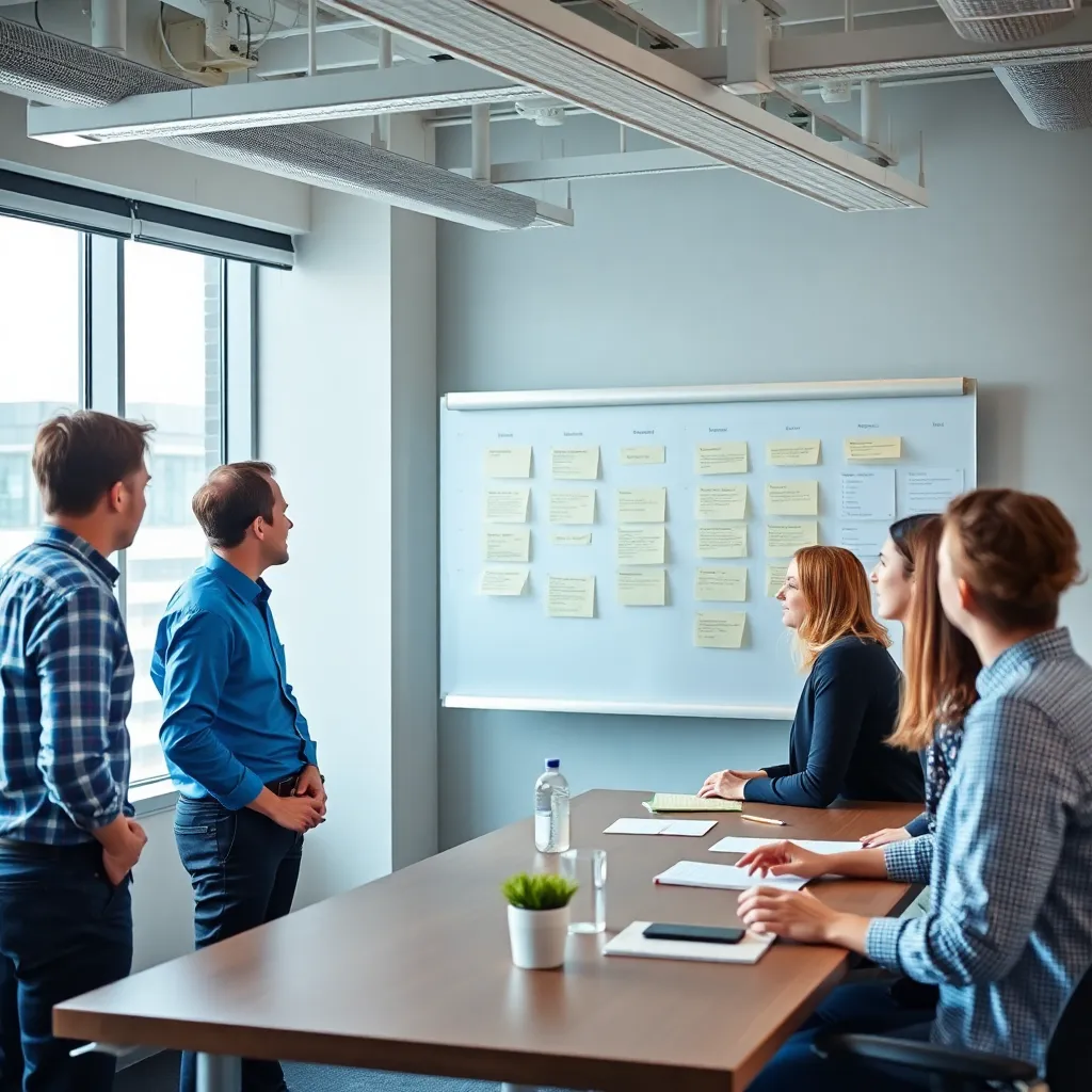 Nederlandse projectmanager die agile besluitvormingstechnieken toepast